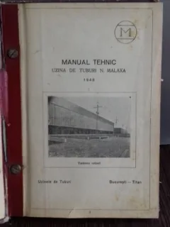 UZINA DE TUBURI N. MALAXA - MANUAL TEHNIC