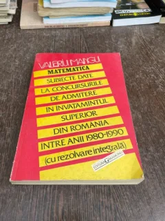 Valeriu Mangu - Probleme date la concursurile de admitere in invatamantul superior din Romania intre anii 1980-1990