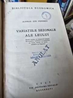 Variatiile sezonale ale leului - Aureliu Ion Popescu