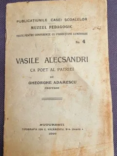 Vasile Alecsandri ca poet al patriei - Gheorghe Adamescu