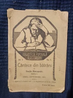 Vasile Alecsandri - Cantece din Batrani (cartea I)