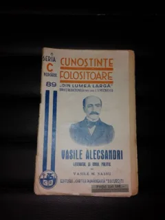 VASILE ALECSANDRI, LITERATUL SI OMUL POLITIC - VASILE M. SASSU
