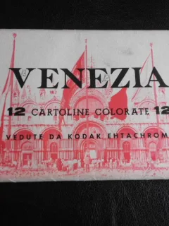 Venezia, 12 cartoline colorate vendute da Kodak, 12 carti postale, color