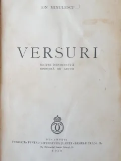 VERSURI - ION MINULESCU