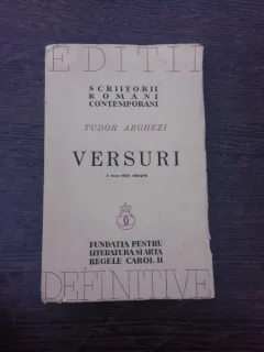 Versuri - Tudor Arghezi  (exemplarul 863 din 2200)