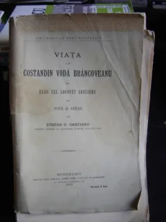 VIATA LUI CONSTANDIN VODA BRANCOVEANU DE STEFAN D. GRECIANU