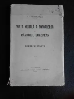 Viata morala a poporului si razboiul european, cauze si efecte - I.C. Delaturda