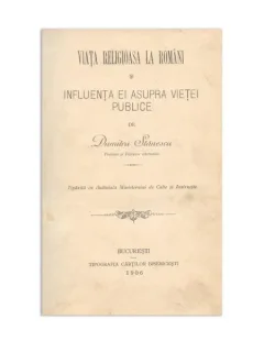 VIATA RELIGIOASA LA ROMANI - DUMITRU STANESCU, semnătura Eugen Barbu