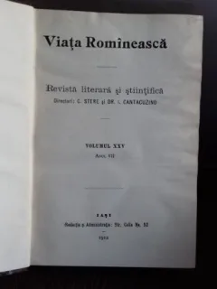 VIATA ROMANEASCA - REVISTA LITERARA SI STIINTIFICA. ANUL VII, 1912. NR.4,5 SI 6