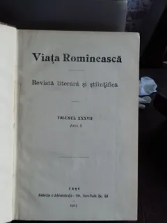 VIATA ROMANEASCA - REVISTA LITERARA SI STIINTIFICA, ANUL X, 1915. NR. 4,5 SI 6