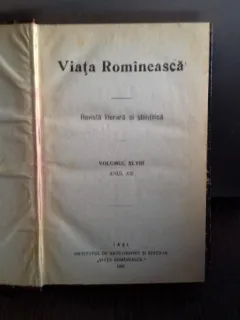 VIATA ROMANEASCA - REVISTA LITERARA SI STIINTIFICA. ANUL XIII, 1921