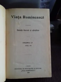 VIATA ROMANEASCA - REVISTA LITERARA SI STIINTIFICA. ANUL XV, 1923. NR.10,11 SI 12