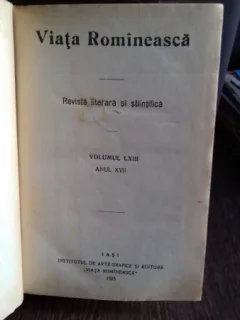 VIATA ROMANEASCA - REVISTA LITERARA SI STIINTIFICA. ANUL XVII, 1925