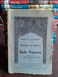 VIATA SI OPERA LUI RADU POPESCU - N.I. SIMACHE