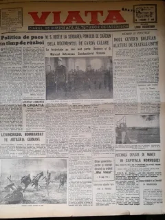 Viata, ziarul de dimineata al tuturor cetatenilor nr.967/1943, an III