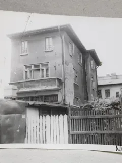 VILA CU ETAJ DEMOLATA , STR. SEBASTIAN NR. 133 , BUCURESTI , FOTOGRAFIE MONOCROMA, PE HARTIE LUCIOASA , ANII '70 - '80
