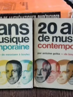 VINGT ANS DE MUSIQUE CONTEMPORAINE - ANTOINE GOLEA   2 VOLUME