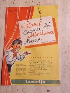 VIOREL SI COANA MINCIUNA MARE, SCENETA IN 4 MOMENTE - STAFEN TITA, ILUSTRATII DE NOBILESCU