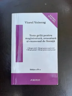 Viorel Voineag Teste grila pentru magistratura, avocatura si examenul de licenta