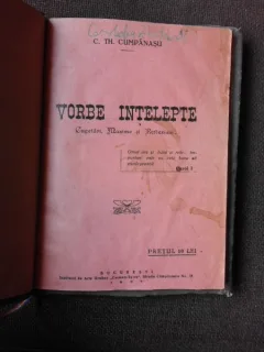 VORBE INTELEPTE, CUGETARI, MAXIME SI REFLEXIUNI - C.TH. CUMPANASU