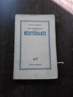 VUE GENERALE DE LA MEDITERRANEE - ANDRE SIEGFRIED  (CARTE IN LIMBA FRANCEZA)
