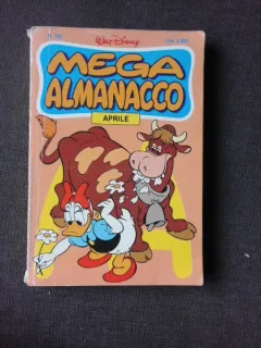 WALT DISNEY, MEGA ALMANACCO, APRILIE 1985 (CARTE CU BENZI DESENATE, TEXT IN LIMBA ITALIANA)