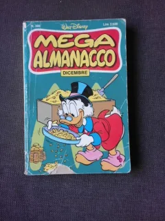 WALT DISNEY, MEGA ALMANACCO, DECEMBRIE 1986  (CARTE CU BENZI DESENATE, TEXT IN LIMBA ITALIANA)