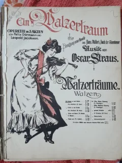 Walzertraume, vals - dupa motive din opereta Ein Walzertraum de Oscar Straus  partitura pentru pian