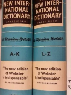 Webster s third new international dictionary A-K; L-Z (2 volume)