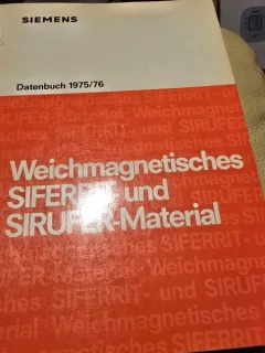 Weichmagnetisches SIFFERIT-und SIRUFER-material datenbuch 1975-76