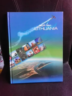 With love, Lithuania, carte de calatorie, text in limba engleza