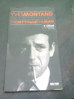YVES MONTAND THE MYTH AND THE MAN  (TEXT IN LIMBA ENGLEZA)  SET DE 1 BROSURA +4 CD-URI