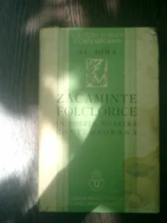 Zacaminte folclorice in poezia noastra contemporana - Al. Dima