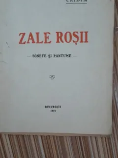 Zale rosii - Cridim  sonete si pantume