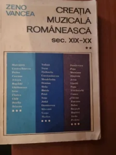 Zeno Vancea - Creatia Muzicala Romaneasca sec. XIX-XX Vol. 2