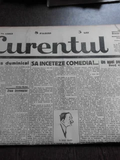 Ziarul Curentul , director Pamfil Seicaru , 1 mai nr.1883/1933