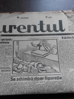 Ziarul Curentul , director Pamfil Seicaru , 14 aprilie nr.1868/1933
