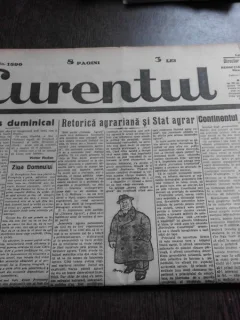 Ziarul Curentul , director Pamfil Seicaru , 15 mai nr.1896/1933