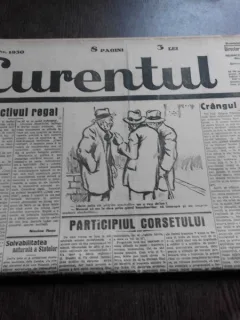 Ziarul Curentul , director Pamfil Seicaru , 18 iunie nr.1930/1933
