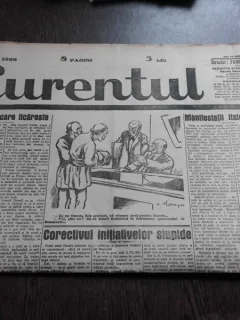 Ziarul Curentul , director Pamfil Seicaru , 18 mai nr.1899/1933