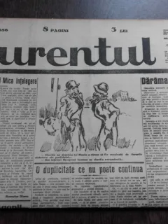 Ziarul Curentul , director Pamfil Seicaru , 5 mai 1933 , articole Nicolae Rosu,Romulus Dianu