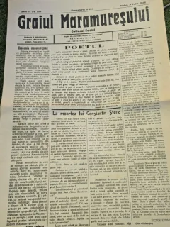 Ziarul Graiul Maramuresului nr.150/9 iulie 1936