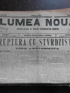 Ziarul Lumea Noua, ziar socialist,organ al P.S.D.-M.R.,Anul III, 804 joi 13 martie 1897