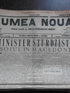 Ziarul Lumea Noua, ziar socialist,organ al P.S.D.-M.R.,Anul III, 818 duminica 30 martie 1897