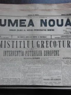 Ziarul Lumea Noua, ziar socialist,organ al P.S.D.-M.R.,Anul III, 840 marti 29 aprilie 1897