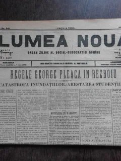 Ziarul Lumea Noua, ziar socialist,organ al P.S.D.-M.R.,Anul III, 848 joi 8 mai 1897