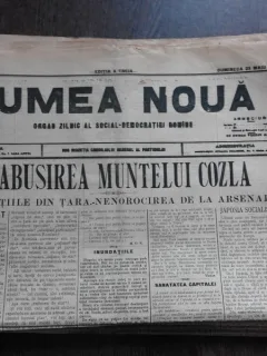 Ziarul Lumea Noua, ziar socialist,organ al P.S.D.-M.R.,Anul III, 860 duminica 25 mai 1897