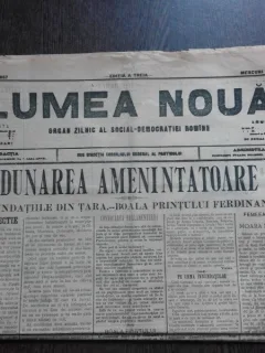 Ziarul Lumea Noua, ziar socialist,organ al P.S.D.-M.R.,Anul III, 867 miercuri 4 iunie 1897