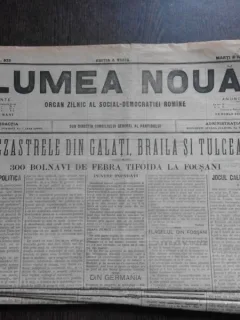 Ziarul Lumea Noua, ziar socialist,organ al P.S.D.-M.R.,Anul III, 872 marti 10 iunie 1897