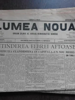 Ziarul Lumea Noua, ziar socialist,organ al P.S.D.-M.R.,Anul III, 873 miercuri 11 iunie 1897